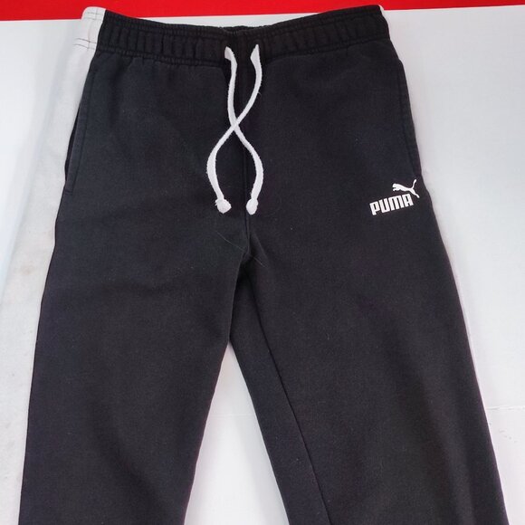Puma training / jogger pants boys size XL (14-16) black white - Picture 2 of 11